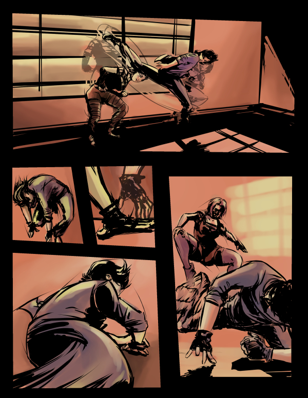 Fight Scene Page 2 Color